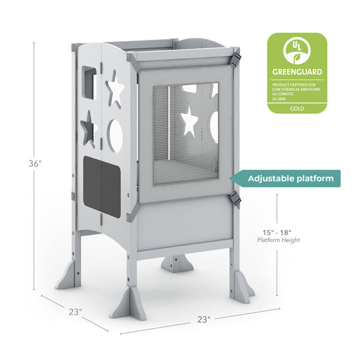 G97323 Classic Kitchen Helper Gray Dimension  Greenguard | Gray