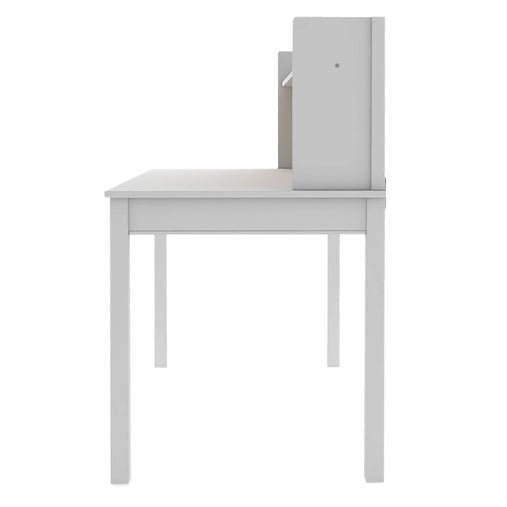 G76908 Kids' Desk with Hutch and Chair Gray Side | Gray