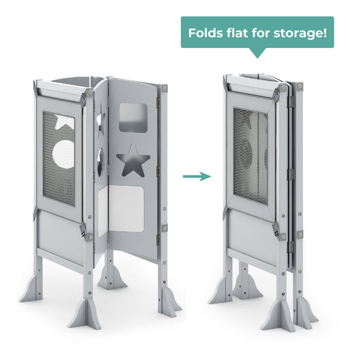 G97323 Classic Kitchen Helper Gray Folding | Gray