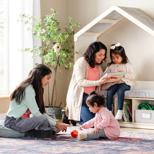 G80331 EdQ Reading Seating Nook and Storage White Lifestyle 1954 | White