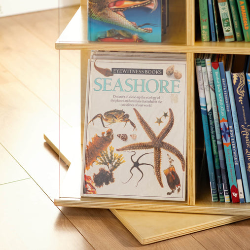 G80338 EdQ Rotating Big Book Display Natural Env 2538 | Natural
