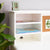 G27650-Taiga desk and hutch white -detail3-environment update | White