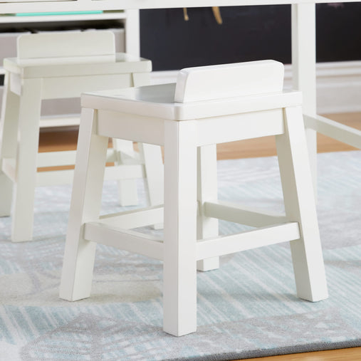 G77108 Martha Stewart Crafting Kids Art Stool White Env 1 | Linen White