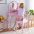G87403 Vanity and Stool Pink Lifestyle 1 | Pink