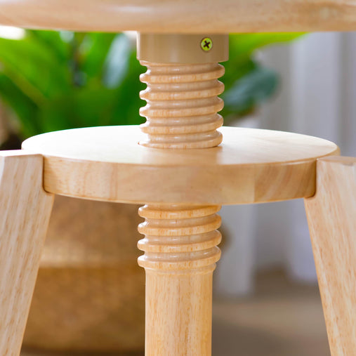 G51094 Adjustable Drafting Stool Natural Env Detail 3070 | Natural