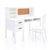 G27650-Taiga desk and hutch white main update | White