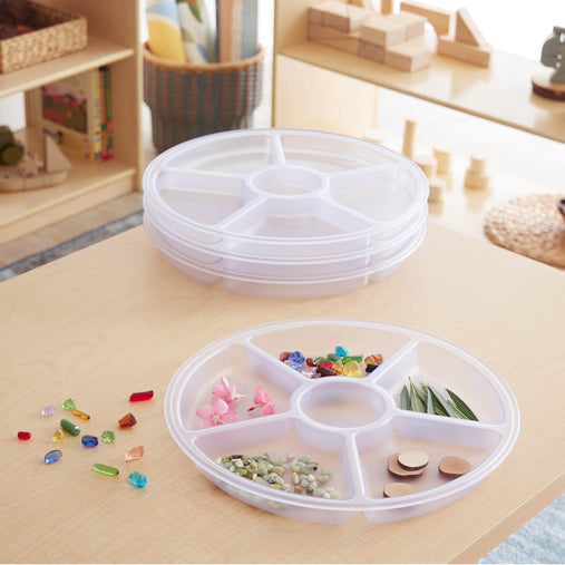 G4702 Loose Parts Sorting  Tray Set of 4 Clear Environment 1 | Clear