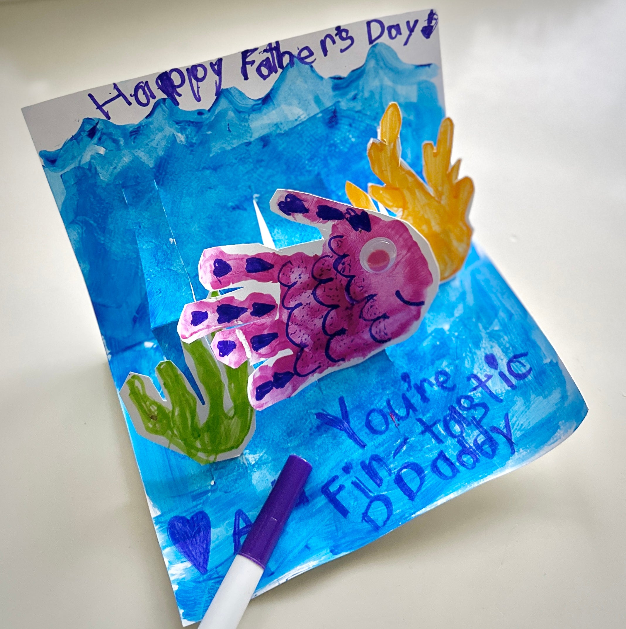 Father's Day Keepsake Craft: Pop-Up Card