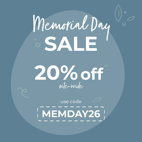 Memorial Day sale advertisement with 20% off 