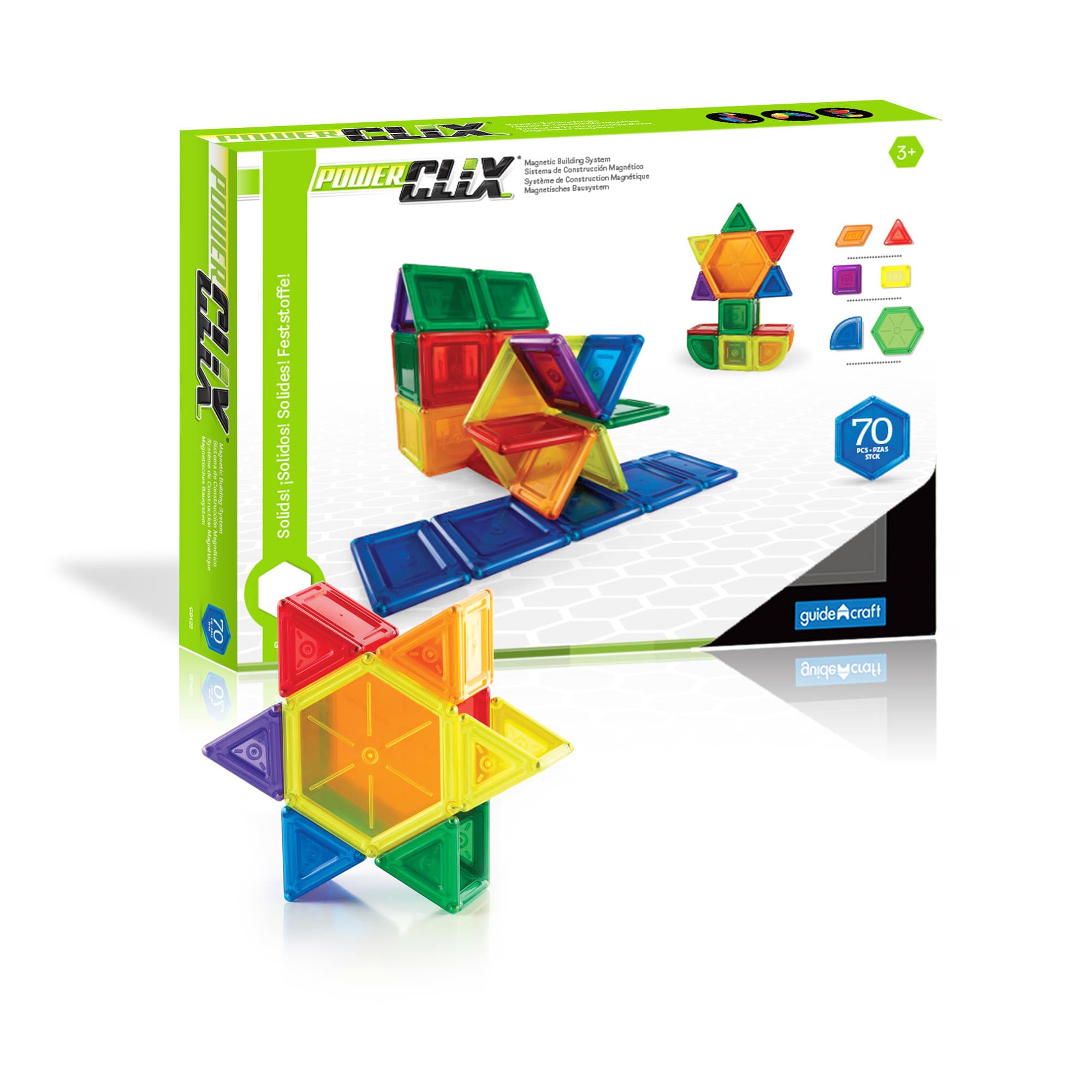 パワークリックス PowerClix マグネットブロック Guidecraft Amazon.com: Guidecraft PowerClix Frame Magnetic Building