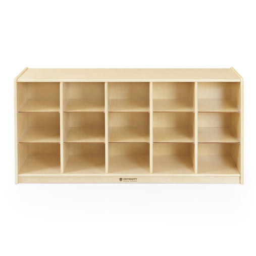 U32101 15 Bin Storage 24 in Birch Plywood Front