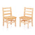 U61103 Solid Wood Ladder-back Chair 30.5 cm 2 Pack | 31 cm