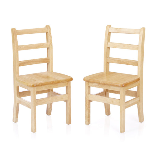 U61104 Solid Wood Ladder-back Chair 35.6 cm 2 Pack | 36 cm