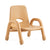 U64103 Chunky Leg Stackable Chair 7 inch Natural | 19 cm