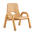 U64104 Chunky Leg Stackable Chair 8 inch Natural | 24 cm