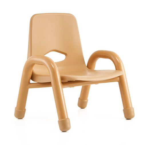 U64104 Chunky Leg Stackable Chair 8 inch Natural | 24 cm