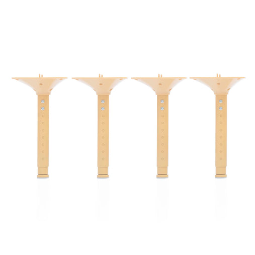U0024 Junior Plastic-Metal Table Legs 38.1-70 cm Four Set