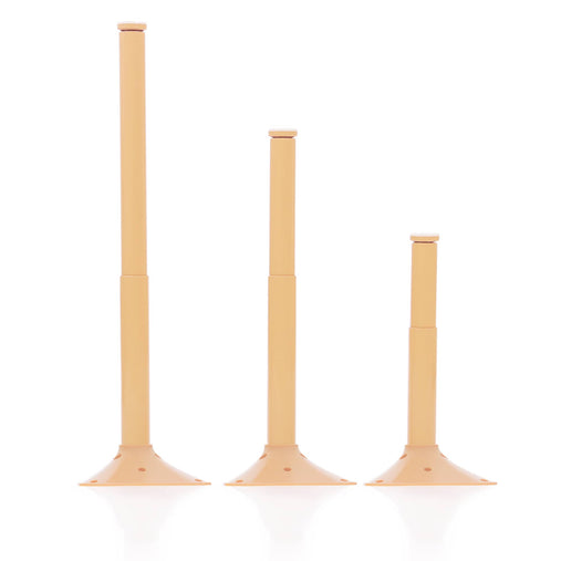 U0030 Standard Plastic:Metal Table Legs 21%22-30%22 Set of 4 Extended