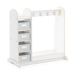 G80220 EdQ Essentials Dress Up Storage with Bins White Main1-1 | White