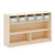 G80318 EdQ Essentials Shelves and 5 Bin Storage Unit Natural  Main-1 | Natural