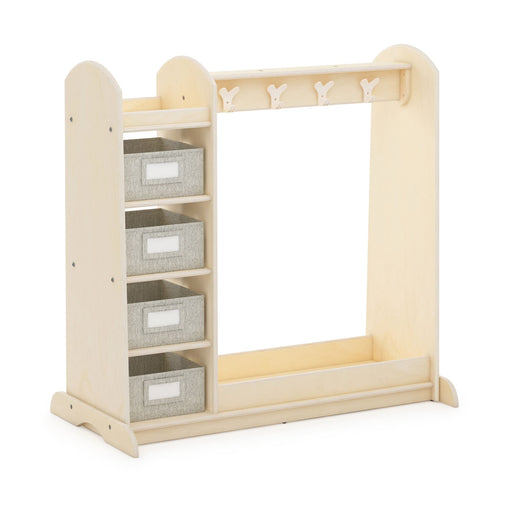 G80320 Essentials Dress Up Storage with Bins Natural Main1-1 | Natural