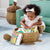 U6234  Sea Turtle Floor Wicker Basket Lifestyle 1