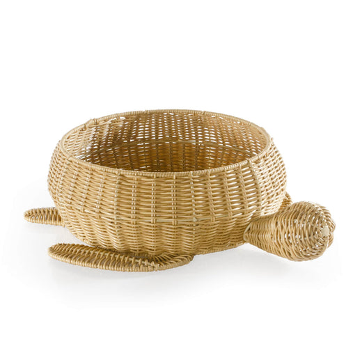 U6234  Sea Turtle Floor Wicker Basket Silo 1