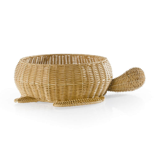 U6234  Sea Turtle Floor Wicker Basket Silo 2