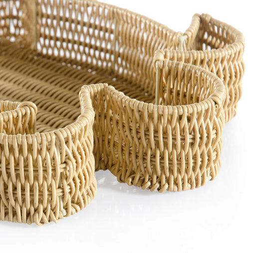 U6238  Sea Turtle Table Wicker Basket Silo Detail 1