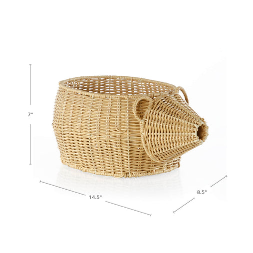 U6240  Hedgehog Wicker Basket dimensions