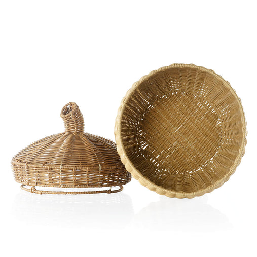 U6237  Acorn Wicker Basket Silo 2