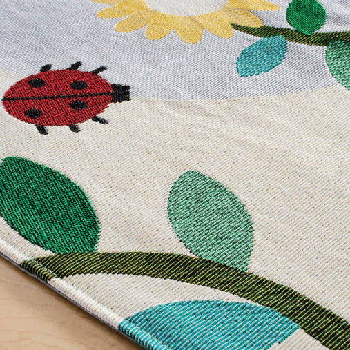 U7231  Bugs and Buds Decorative Runner Texture Detail