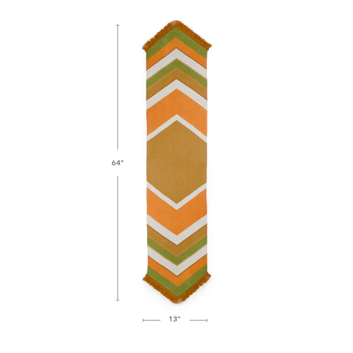 U7236  Earth Toned Decorative Runner Dimensions