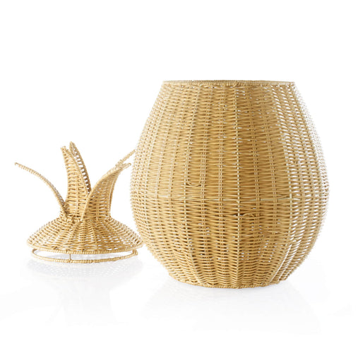 U6236  Pineapple Wicker Basket Silo 2