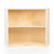 U42142 2-Shelf Right Curved Storage 30in Birch Plywood Front