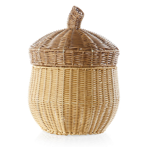 U6237  Acorn Wicker Basket Silo 1