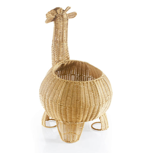 U6231  Giraffe Wicker Basket Silo 4