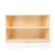 U42131 2-Shelf Left Curved Storage 24in Birch Plywood Front