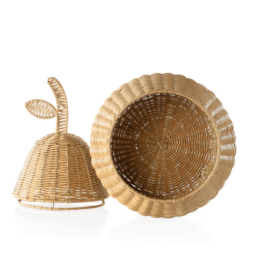 U6235  Pear Wicker Basket Silo 2