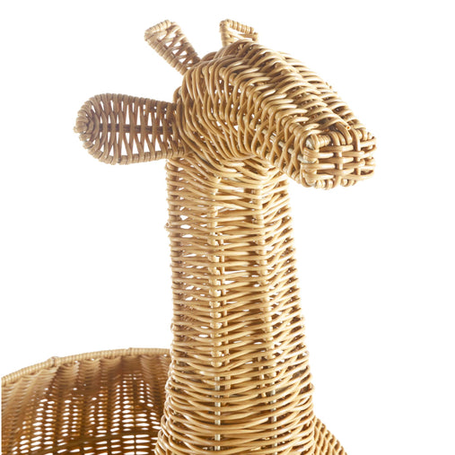 U6231  Giraffe Wicker Basket Silo Detail 1