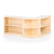 U42131 2-Shelf Left Curved Storage 24in Birch Plywood Group2