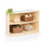 U42131 2-Shelf Left Curved Storage 24in Birch Plywood Propped