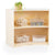 U42142 2-Shelf Right Curved Storage 30in Birch Plywood propped