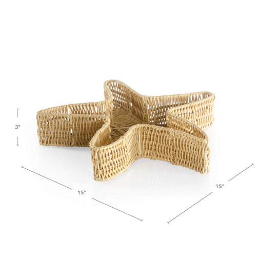 U6239  Starfish Wicker Basket dimensions