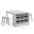 G76909 Martha Stewart Living and Learning Kids' Art Table and Stool Set Gray Main | Gray