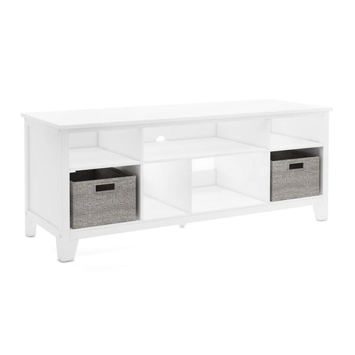 G76803 Martha Stewart Living and Learning Kids' Media Console White Main | Linen White