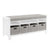 G76802 Martha Stewart Living and Learning Kids' Storage Bench White | Linen White