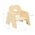 U61106  Toddler Stacking Chair Set of 2 12.7cm dimensions