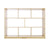 U42112 36in 8-Compartment Storage pass thru back Front
