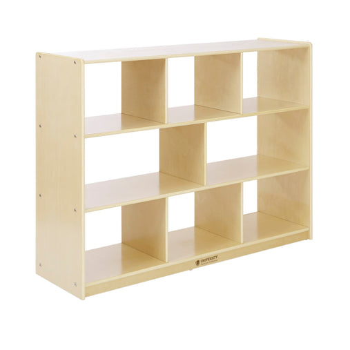 U42112 36in 8-Compartment Storage pass thru back Birch Plywood